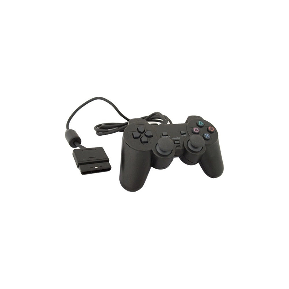 Trade Shop - Joystick Con Filo Compatibile Ps2 Playstation 2 Joypad Controller Kit 2 Pezzi -