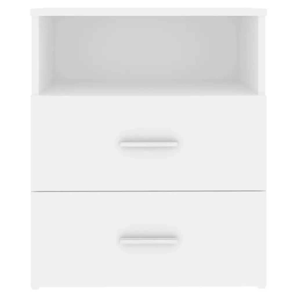 Comodini 2pz Bianchi 50x32x60 cm 803273