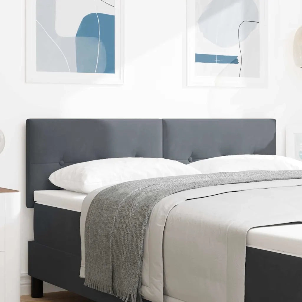 Testiera | Testata Grigio scuro 160 cm Velluto