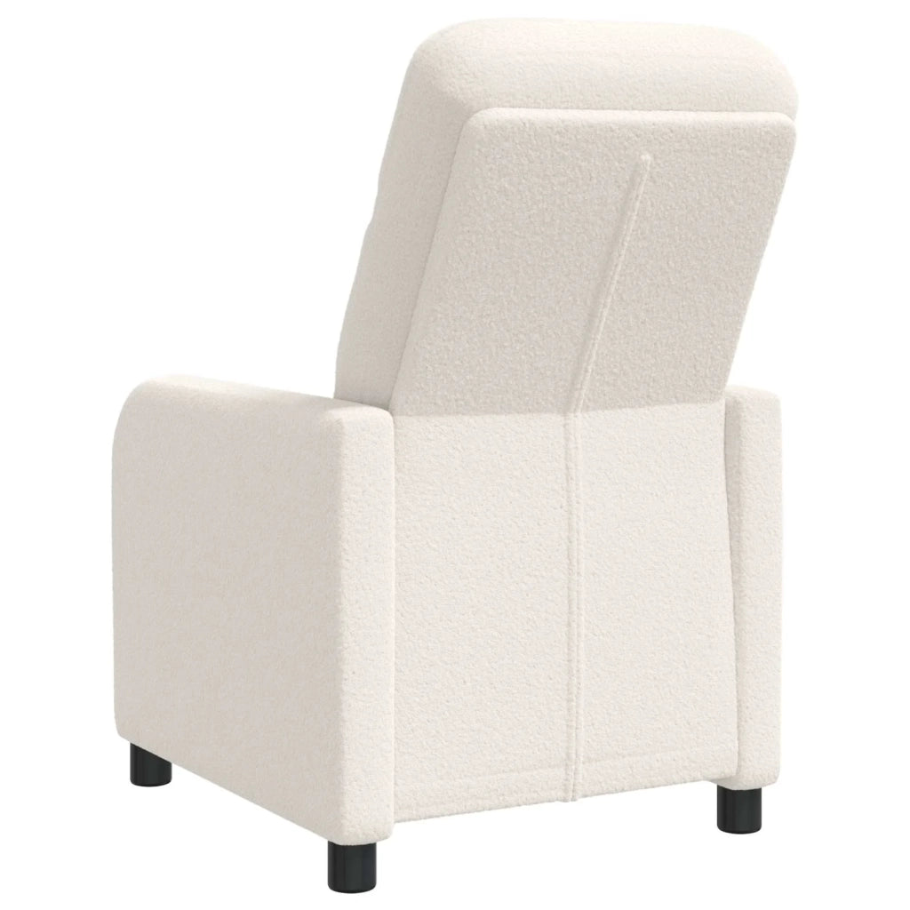 Poltrona reclinabile Crema Bouclé 42034934
