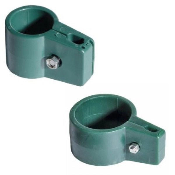 ANELLO DI FISSAGGIO SINGOLO TONDO VERDE PER RECINZIONE PER PALI D 3,4CM