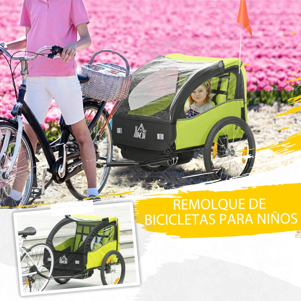 Portabimbi per Bicicletta ¨C Minimal ¨C Verde 140x88x90 cm