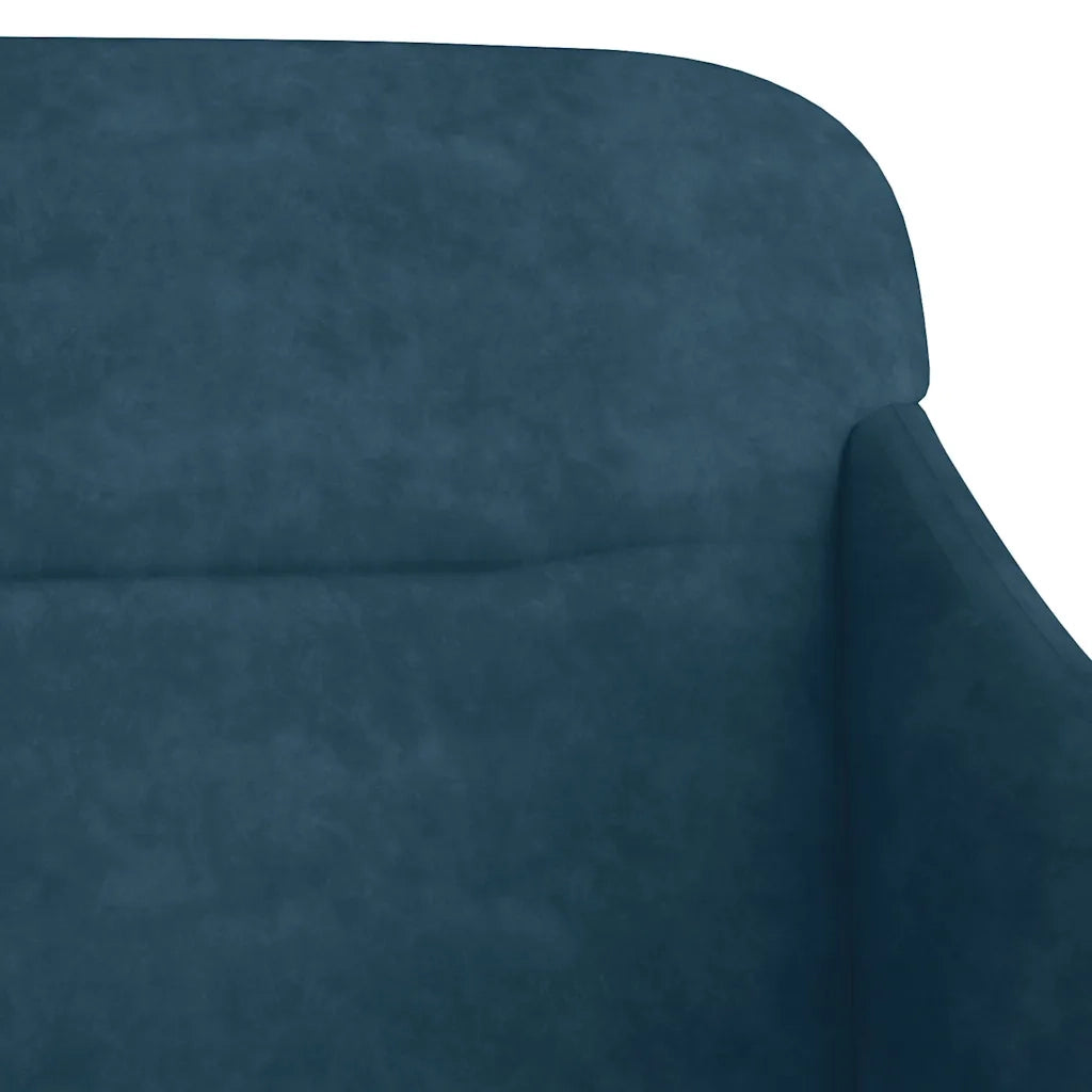 Panca Blu 110x76x80 cm in Velluto 351453
