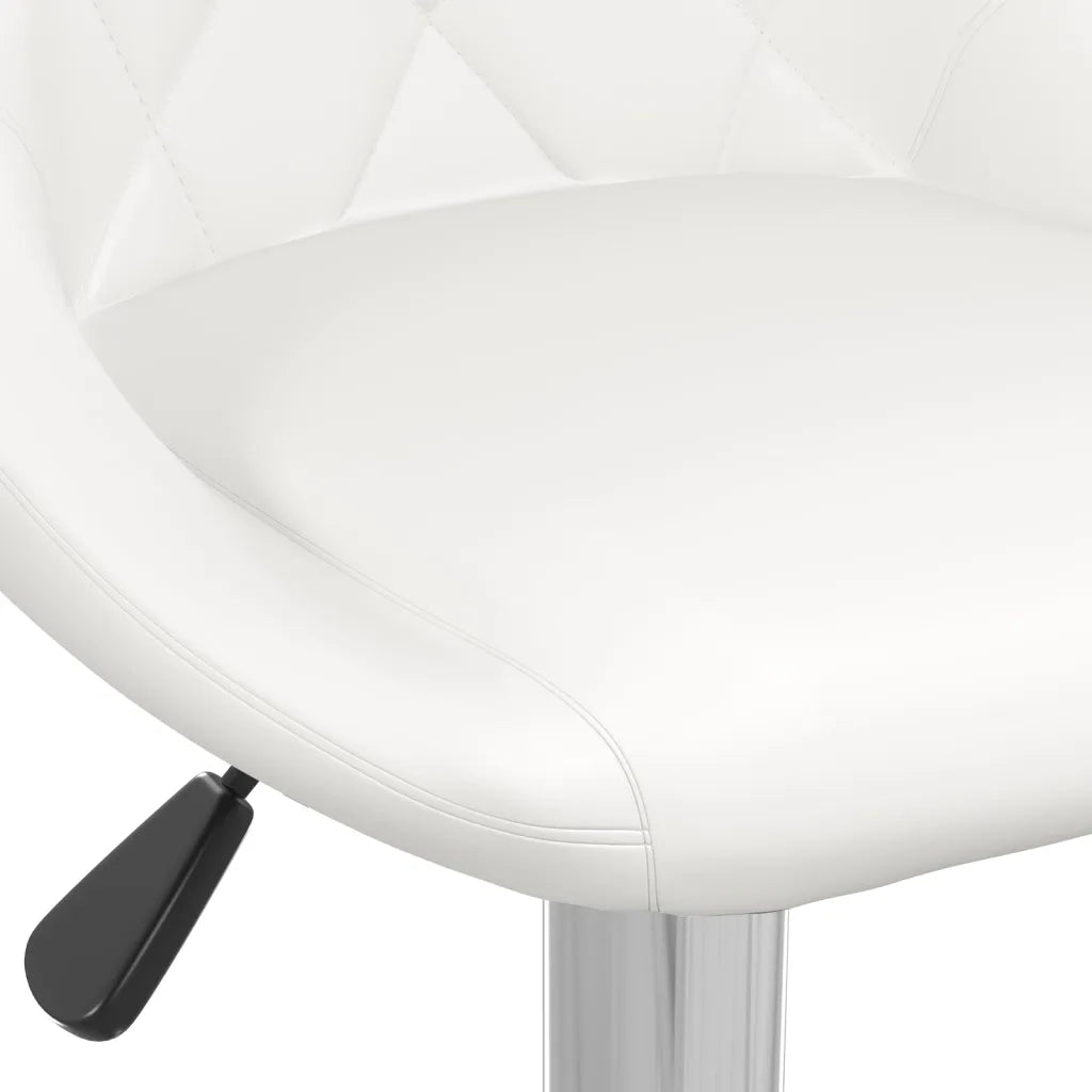 Sgabello da Bar Bianco in Similpelle 335169