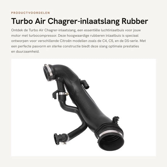 Veloce scambio di tubo di aspirazione 1440Q6 - Tubo di aspirazione turbo - Gomma - Migliora prestazioni motori - Resistente all'usura - Alta qualità