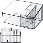 Organizzatore di cosmetici in plastica per contenitore di conservazione di prodotti per la cura della pelle, armadio per la bagno, organizzatore di prodotti per la cura della pelle