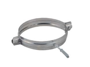 COLLARE REGGITUBO IN ACCIAIO INOX AISI 304 MONOPARETE SPESSORE MM.0,5- - ø mm.200 - 2 pezzi