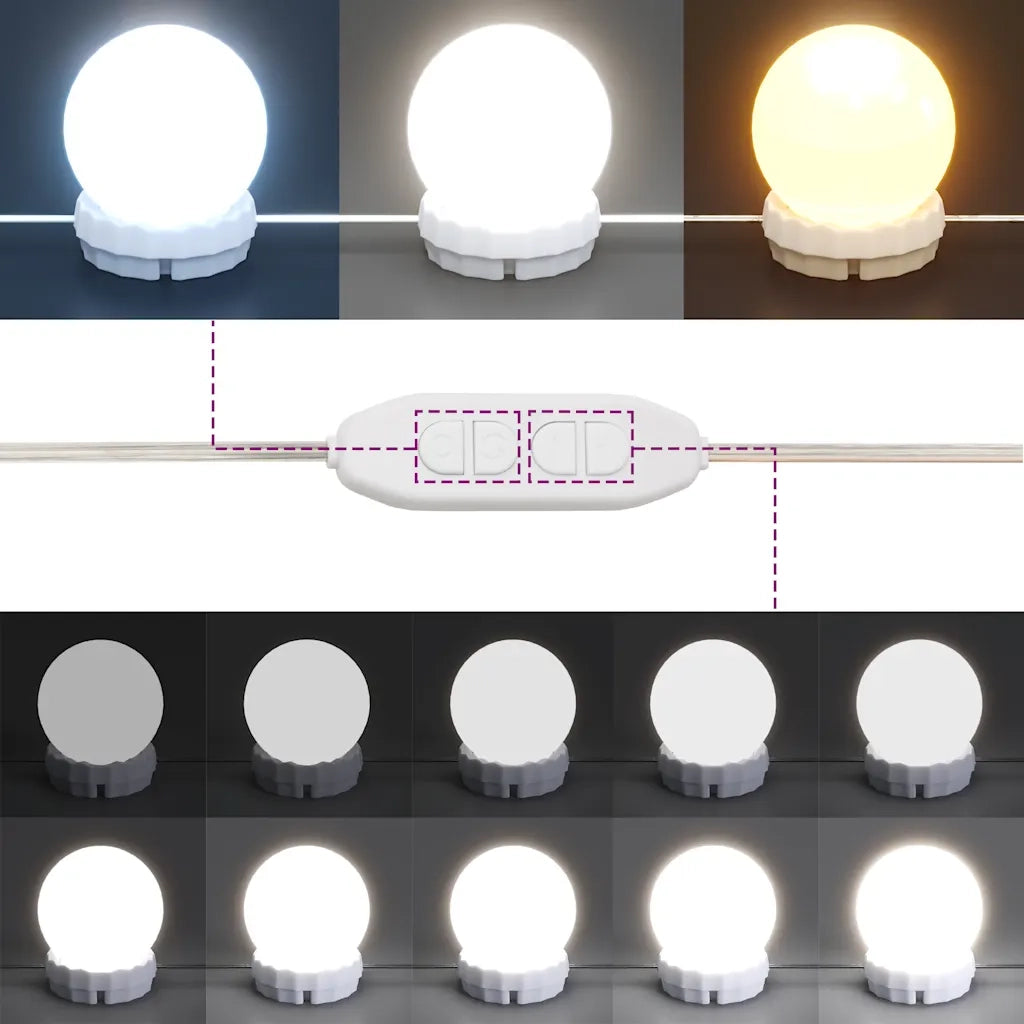 Toeletta con LED Bianco 100x40x120 cm 848206
