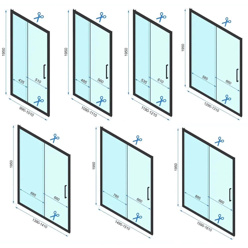 Cabina Doccia A Parete Rea Rapid Slide Chrome 120x100