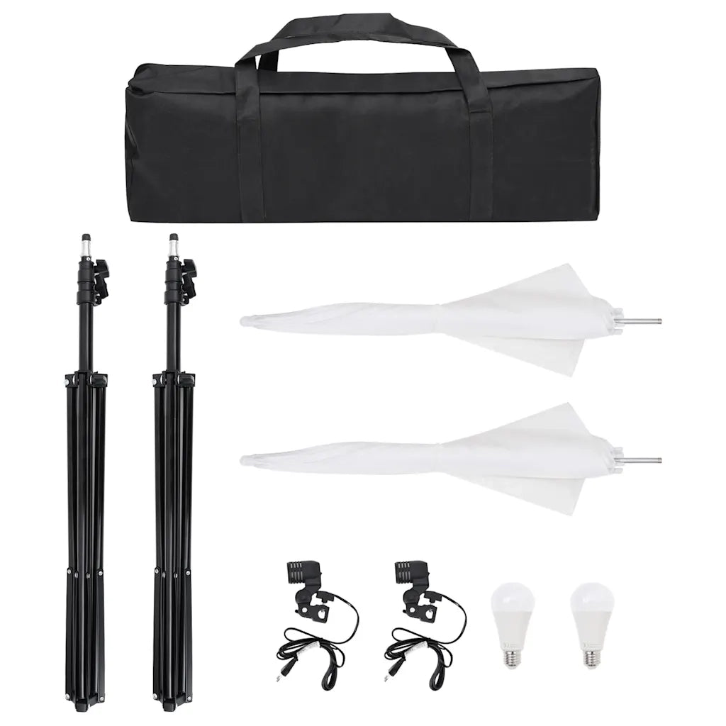 Kit per Studio Fotografico con Set Luci, Fondale e Riflettore 3094660