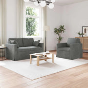 Set di divani 2 pcs Grigio scuro 138 x 78 x 80 cm Velluto 3407508