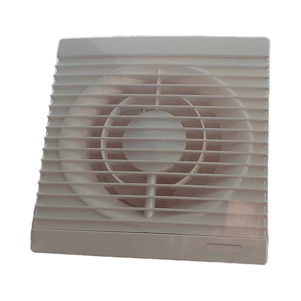 Ventola di Aspirazione 17W 258m3/h 50dB, Aspiratore da Muro per Bagno Cucina 230V 50Hz, Estrattore d'Aria 24x24x9,5cm, Diametro Scarico 15cm