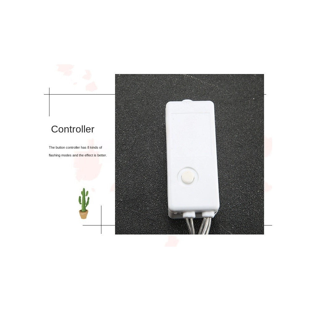 Trade Shop - Tenda Luminosa 10 Palline Di Natale 3 Metri Con Neve Luce Led Calda Fredda Rgb - -bianco Caldo      -