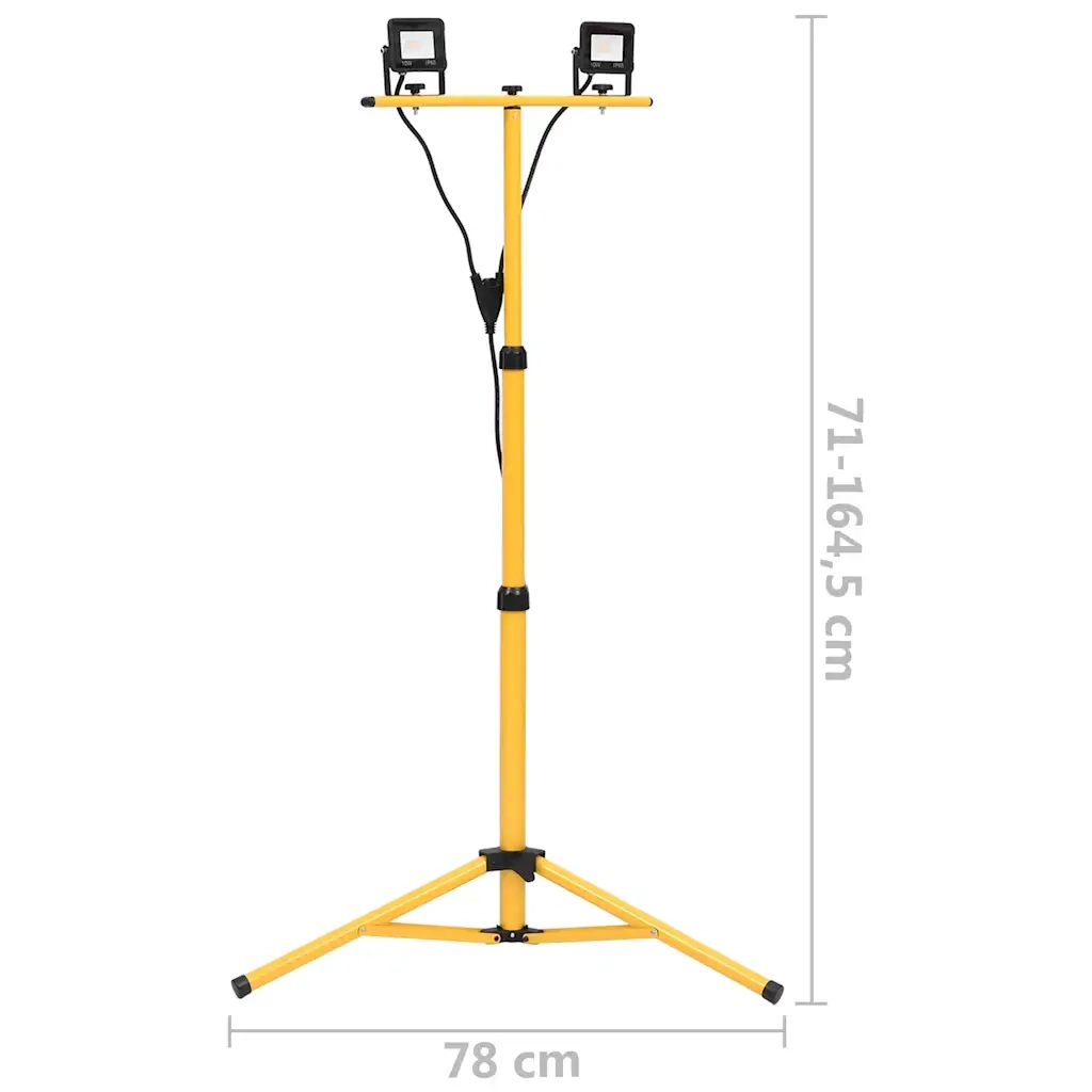 Faretto a LED con Treppiede 2x10 W Bianco Freddo 149658