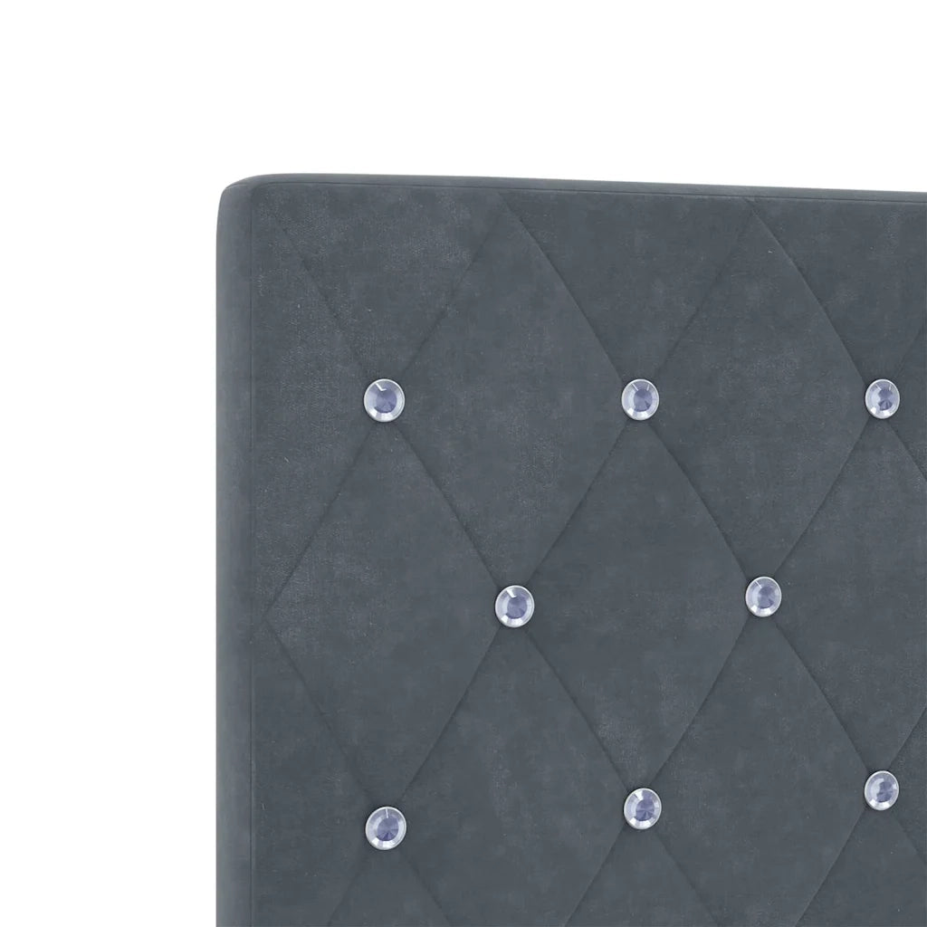 Testiera | Testata Grigio scuro 100 cm Velluto