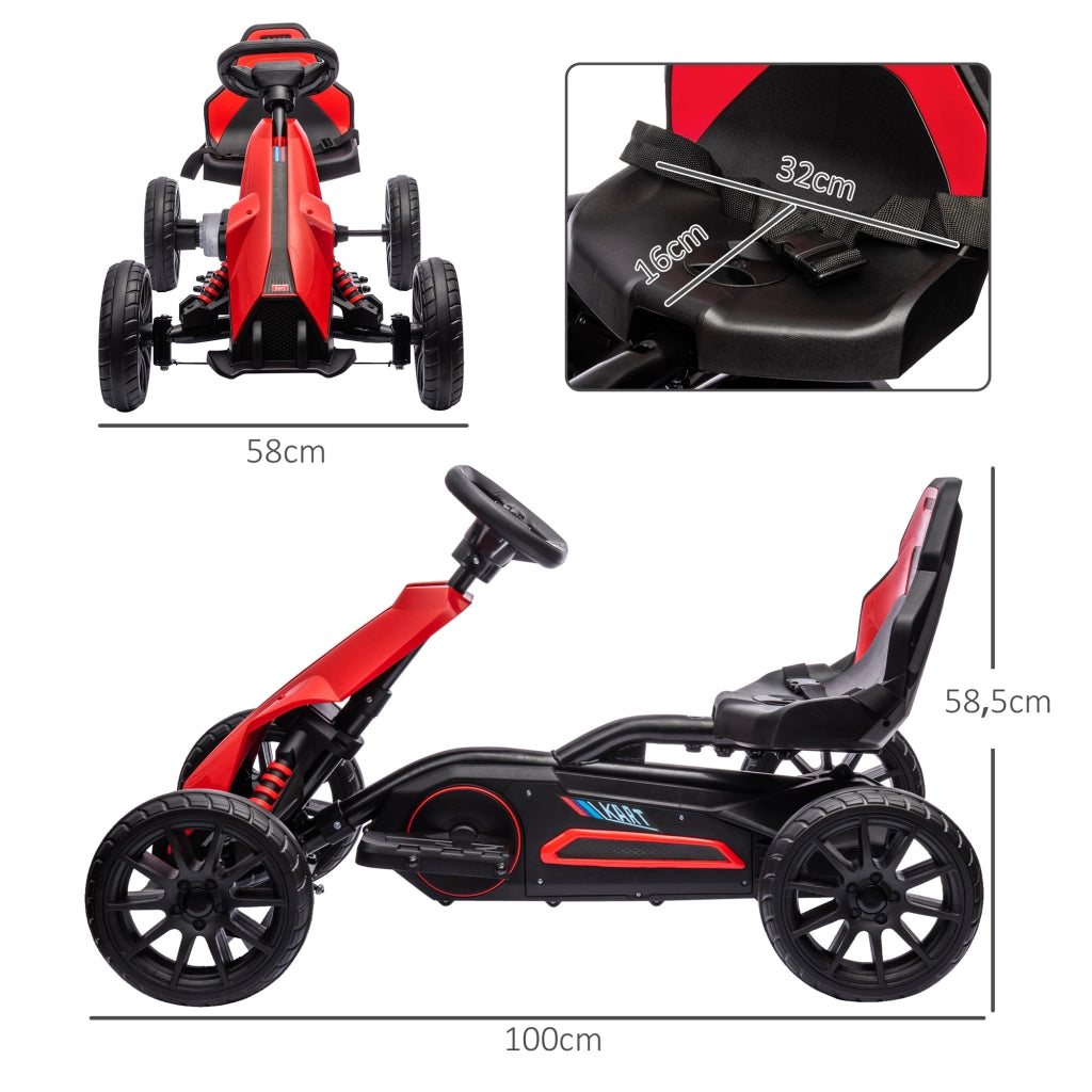 Auto Elettrica per Bambini 12V ¨C Minimal ¨C 100x58x58,5cm Rosso