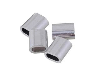 OVALINI IN ALLUMINIO- - filo ø mm.4 - conf.pz.4 in blister - 5 blister