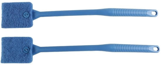 Borsetto per pulizia 40 cm - Manico antiscivolo - Spazzola per pulizia riutilizzabile - Pulitore per acquario - Oggetti in vetro - Pulizia igienica - Spazzola per pulizia