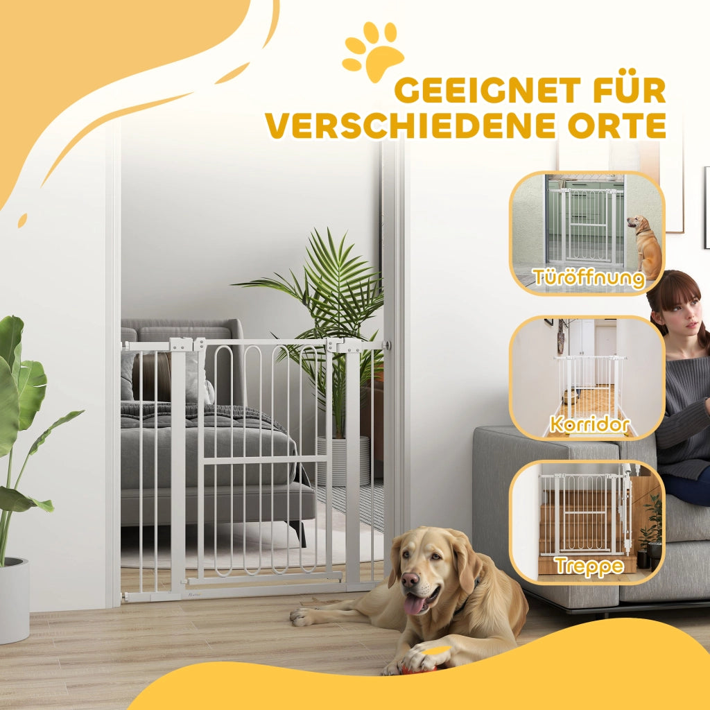 Cancello di Sicurezza per Cani ¨C Zephmum ¨C Grigio 76-104 cm