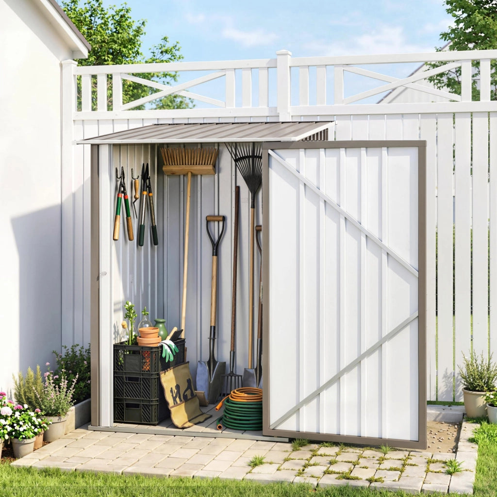 Casetta da Giardino ¨C Minimal ¨C Grigio 100x103x160 cm