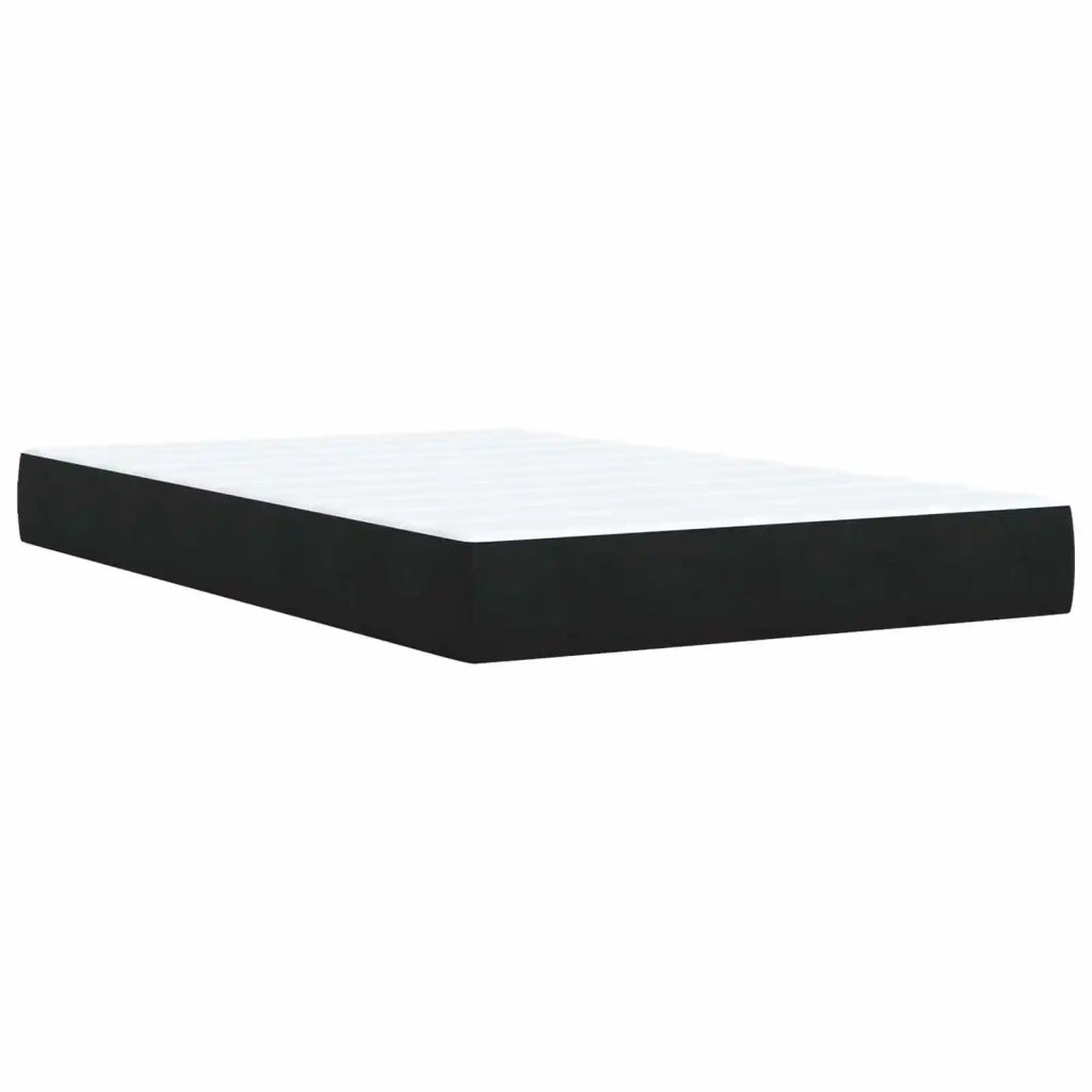 Letto con Box Spring, Materasso e LED Nero 120 x 190 cm Velluto 3452134
