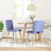 Sedie da Pranzo 2 pz Blu Jeans in Tessuto 4101184