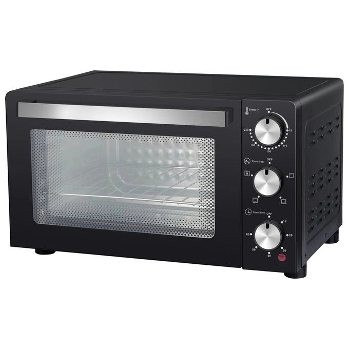 Melchioni DEVIL 23 Fornetto Elettrico Ventilato 23 L 1200 W Termostato 70-230°C Timer 60 min colore Nero