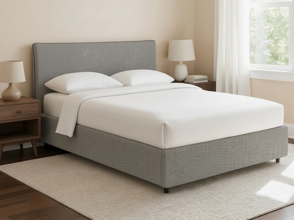 Altrincham, Letto Piazza e Mezza Sfoderabile Made in Italy, Grigio Cenere