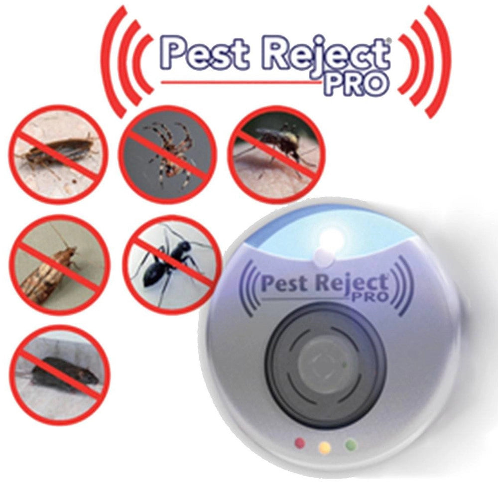 Trade Shop - Insetticida Repellente Elettrico Ad Ultrasuoni Scaccia Insetti Roditori Blatte -