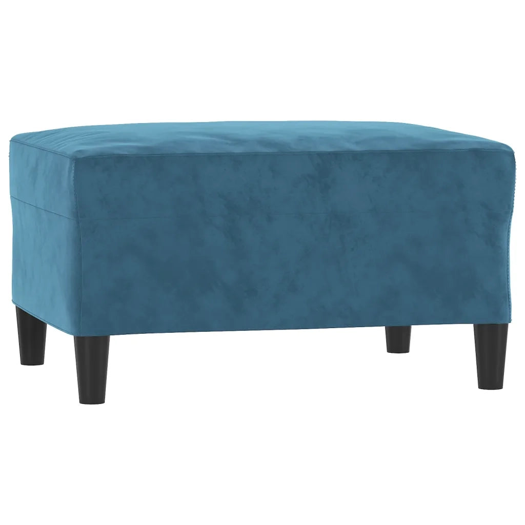 Set di Divani 4 pz con Cuscini Blu in Velluto 3202209