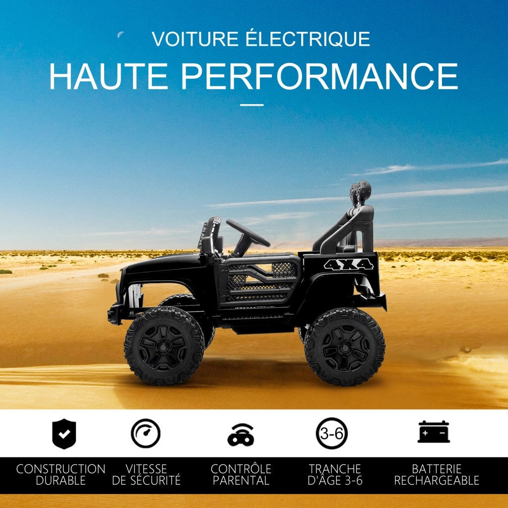 Auto elettrica per bambini 12V con telecomando ¨C Minimal ¨C nero