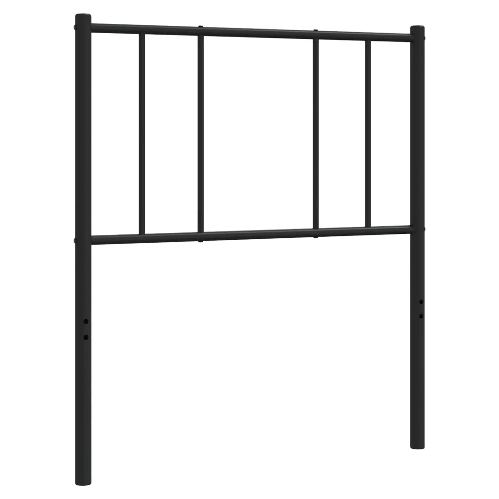 Testiera | Testata di Ricambio in Metallo Nero 80 cm