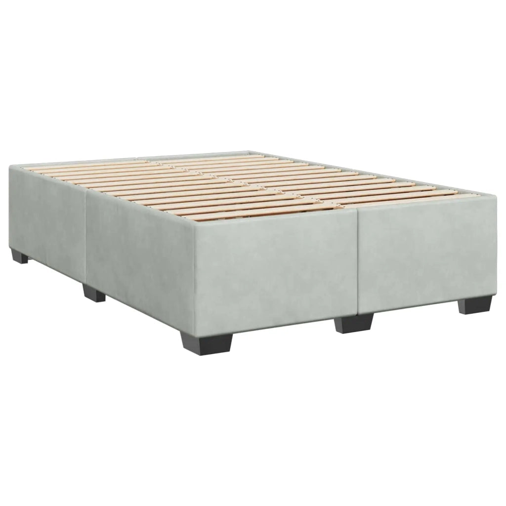 Letto box spring con materasso Grigio Chiaro 140 x 200 cm 3450722
