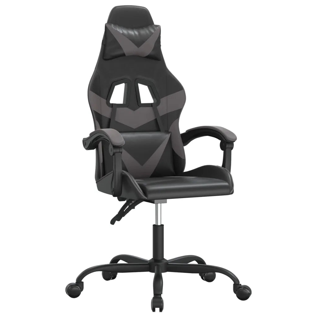 Sedia da Gaming Nera e Grigia in Similpelle 3143846