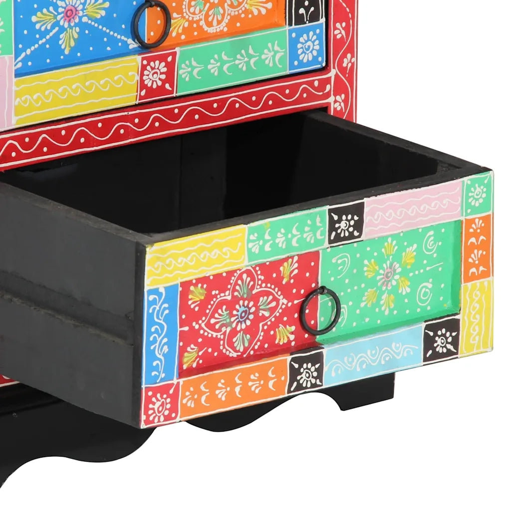 Comodino | Armadio da Notte | Mobiletto da notte con cassetto Multicolore 40 x 35 x 45 cm