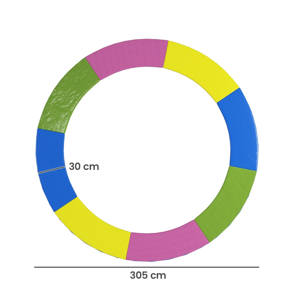 Copertura Tappeto Elastico ?305x30 cm Pieghevole e Portatile, in Plastica, PE e Schiuma, Multicolore
