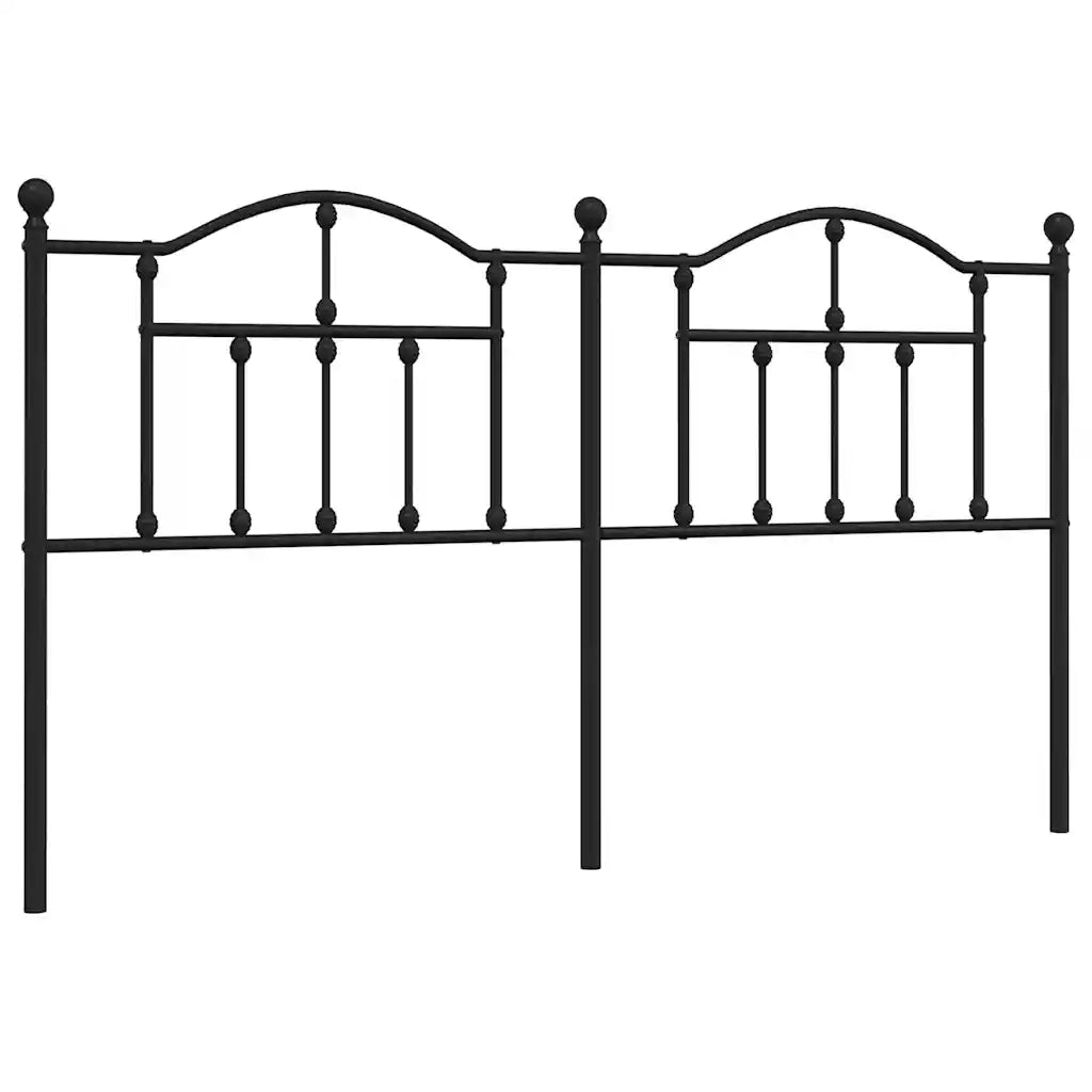 Testiera | Testata di Ricambio in Metallo Nero 180 cm