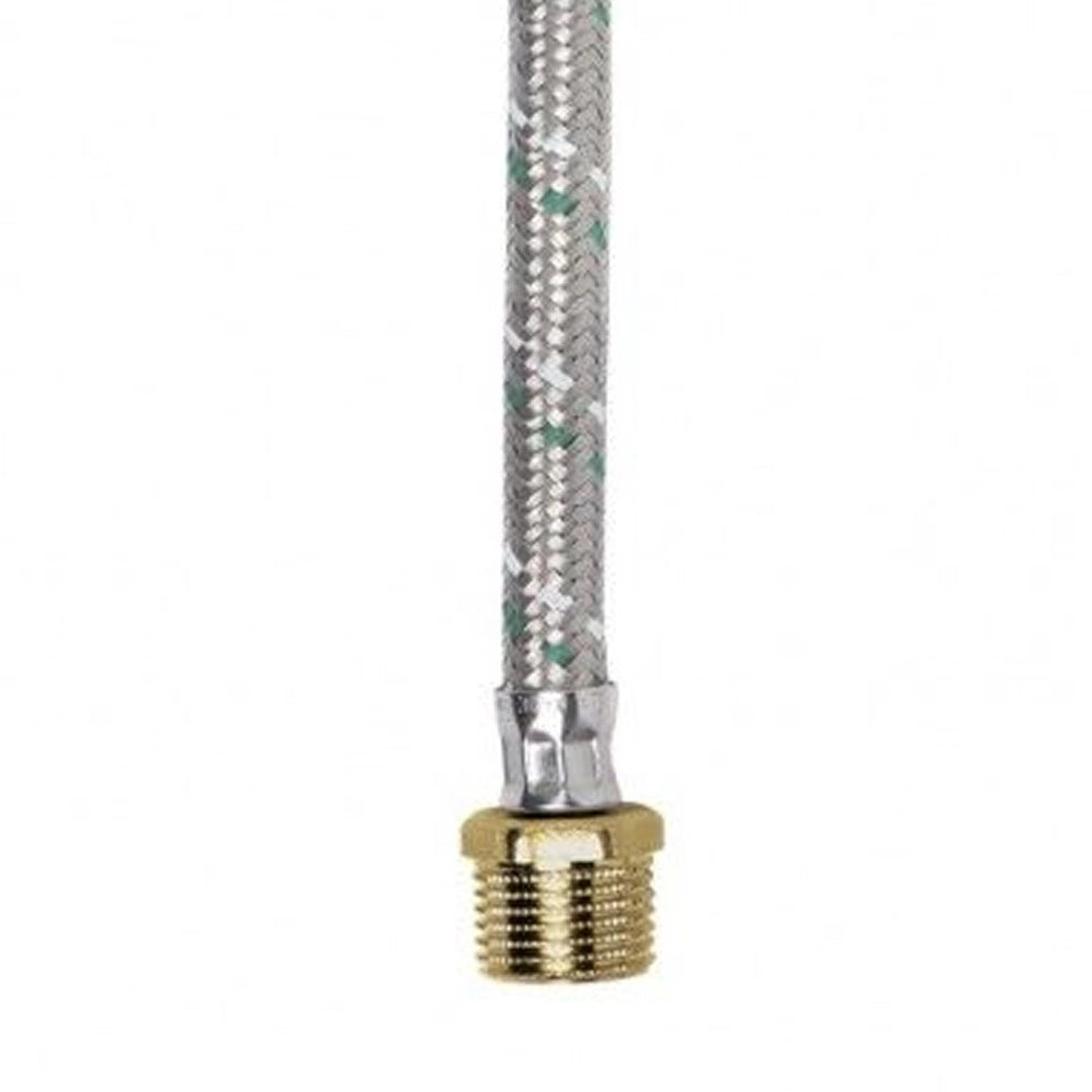 Attacchino flessibile inox interno in silicone maschio - femmina