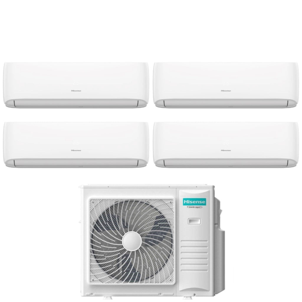 Condizionatore Quadri Split Hisense Hi-Comfort 9+9+12+12 con 4AMW81U4RJC R-32 Wi-Fi Integrato