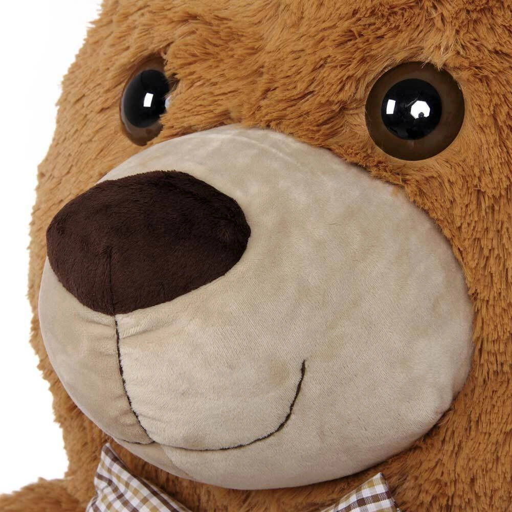 Peluche Orso Gigante XXL Alto 150cm Pupazzo Bambini Orsacchiotto Morbido Marrone