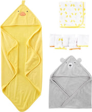 Set di asciugamani e salviette per bambini 8 pezzi
