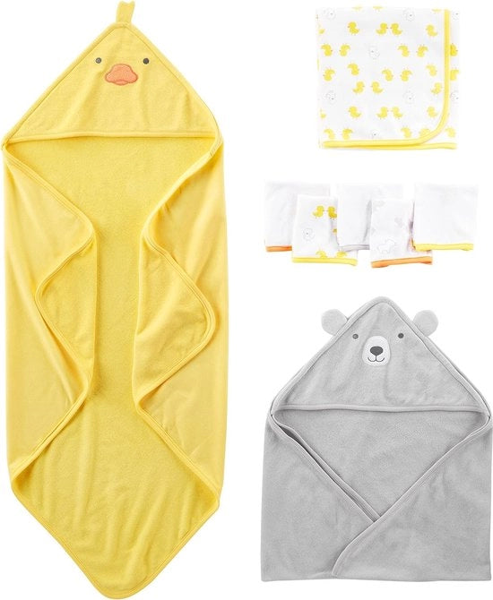 Set di asciugamani e salviette per bambini 8 pezzi