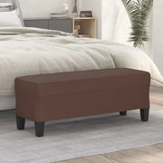 Panca Marrone 100x35x41 cm in Similpelle 349461