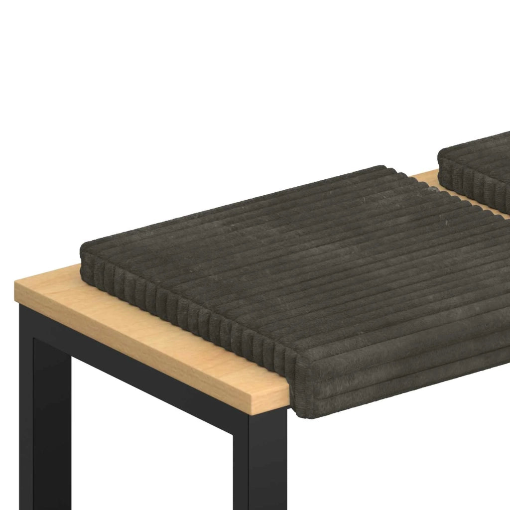 Cuscino per panchina 2 pcs Corduroy Morbido Antracite 42043068