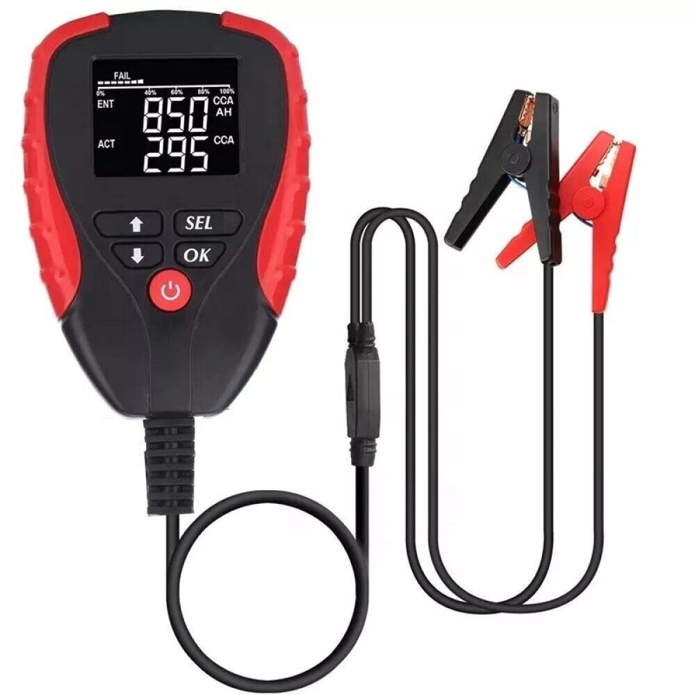 Trade Shop - Tester Batteria Auto Professionale 12v Analizzatore Digitale Display Lcd Fs-21946 -