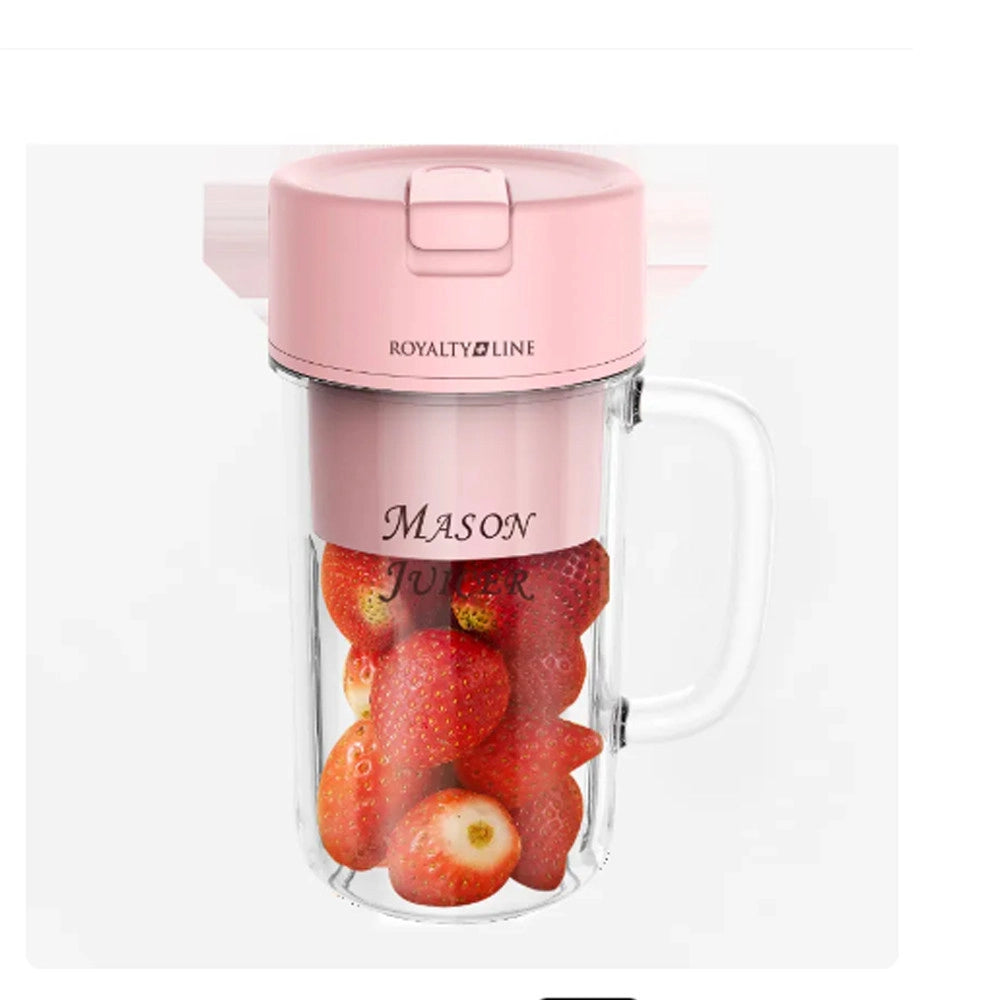 Trade Shop - Mini Blender Frullatore Portatile Ricaricabile Con Cannuccia Per Viaggi, Ufficio -