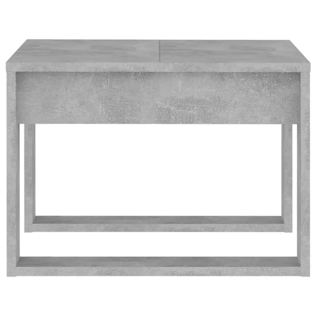 Tavolino da salotto | Tavolino da caff¨¨ | Tavolino da Soggiorno Servizio Grigio Cemento 50x50x35 cm in Truciolato