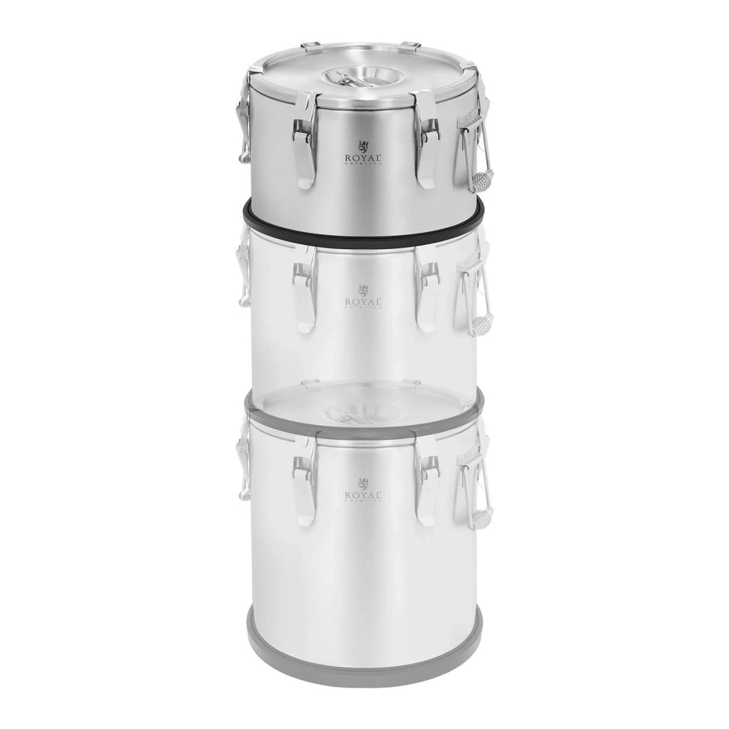 Contenitore isolato da 10 litri acciaio inox spazzolato 14_0001143