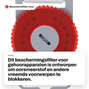 Filtro di protezione per apparecchi acustici - Filtro di sostituzione cerume - Filtro stoffa per apparecchi acustici - Impermeabile - Resistente all'olio - Prevenzione della chiusura del diffusore - Filtro per apparecchi acustici
