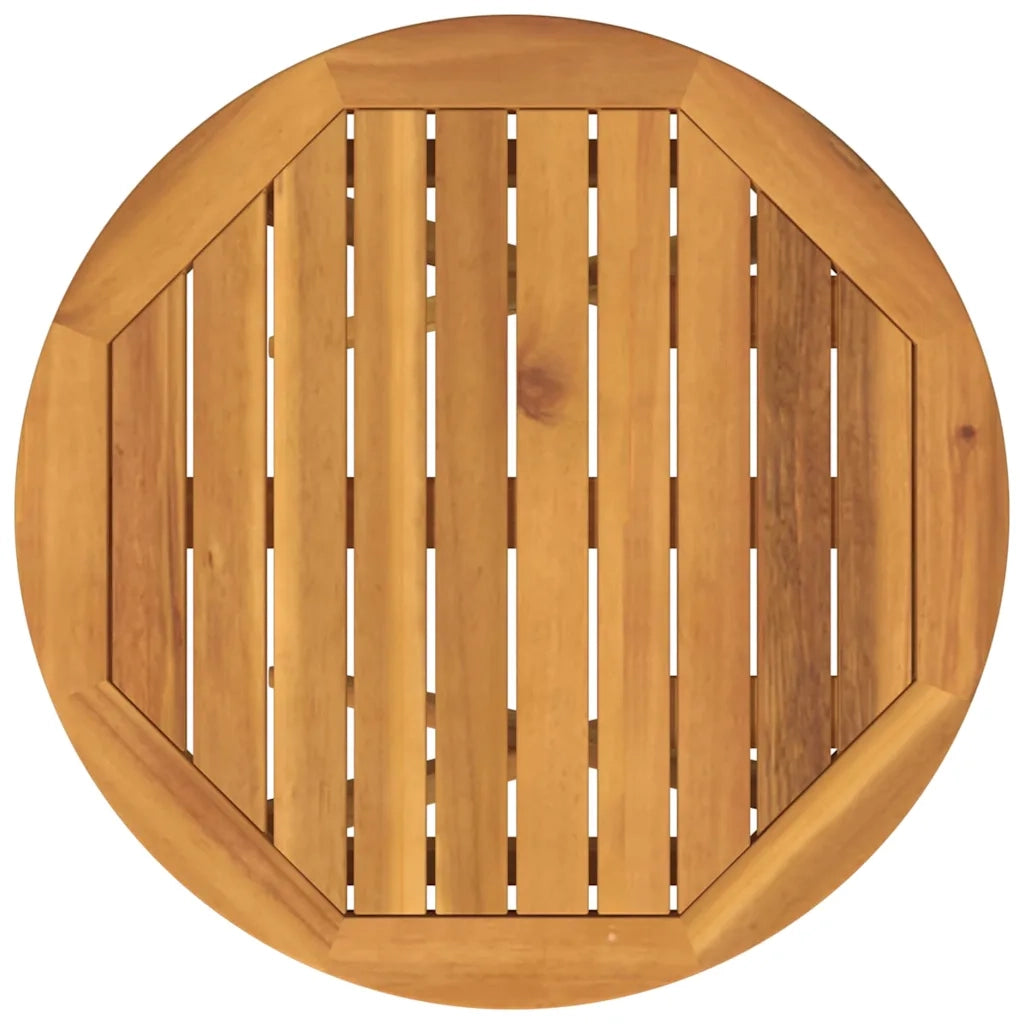 Set Bistro da Giardino 3 pcs Marrone Legno di Acacia Massello 42000949